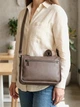 Сумка кросс боди через плечо женская из натуральная кожи Vintage leather-23003 Коричневая - изображение 2