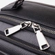 Рюкзак мужской из натуральной кожи 21 л вмещает формат А4 Vintage leather-23044 Черный - изображение 8