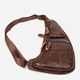Сумка слинг через плечо мужская из натуральной кожи Vintage leather-22956 Коричневая - изображение 4