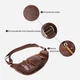 Сумка слинг через плечо мужская из натуральная кожи Vintage leather-22959 Темно-коричневая - изображение 6