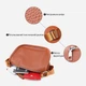 Сумка кросс-боди через плечо женская из натуральной кожи средняя Vintage leather-22906 Коричневая - изображение 6