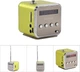Мини колонка TD V26 MP3-плеер, TF/USB, FM-радио, дисплей, 600 мАч, зеленая - изображение 2