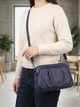 Сумка кросс боди через плечо женская из натуральная кожи Vintage leather-22897 Темно-синяя - изображение 2