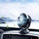 Автомобильный вентилятор T201 USB 5V 360° поворот черный пластик 20х15х10 см - изображение 1