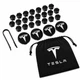 Набор колпачков на болты гайки колпачки на колеса 21 мм для Тесла Tesla +мешочек для хранения болтов колпачков - изображение 1