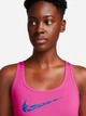 Спортивный топ для фитнеса женский Nike Bra FN2898-605 XS Розовый/Голубой (0196975000722) - изображение 11