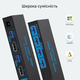 KVM-перемикач VPFET 2x1 Displayport 8K USB 3.0 для 2 ПК 1 монітор 4 USB пристрою чорний - изображение 4