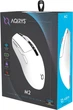Миша Aqirys M2 Wireless/Bluetooth/USB White (AQRYS_M2WH) - зображення 2