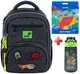 Рюкзак школьный Kite Education Hot Wheels HW26-773M подарок бутылка и карандаши (на рост ребенка 130-145 см) - изображение 1