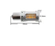 Світлодіодна LED лампа в поворот червоного ліхтаря 1156 BA15s P21W 48SMD 3030 12V Желтая canbus Avtoexpect (11217) - зображення 3