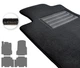 Текстильні килимки Pro-Eco Dark Grey для Mercedes-Benz A-Class (V168)(long)(2 ряд роздільний) 2001-2004 (PE 5091393) - изображение 1