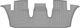 Килимки Weathertech HP Grey для Toyota Grand Hightlander (mkI); Lexus TX (mkI) 2023→ (3 ряд) (WT 4618273IM) - зображення 1