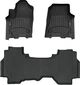 Килимки Weathertech Black для Dodge Ram (mkV) 2025→ (Quad Cab)(1 ряд - 2 килимки) (WT 4418771-4414284) - зображення 1