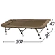 Коропова розкладачка "BED 80 Fleece" Ranger RA5525 коричневий, чохол, до 160 кг - зображення 5