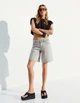 Жіночі шорти бермуди Bershka Baggy denim Bermuda shorts Grey 34 (0941/220/811) - изображение 1