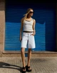 Жіночі шорти бермуди Bershka Baggy denim Bermuda shorts Light Blue 36 (0941/220/428) - изображение 1