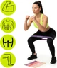 Набор резинок для фитнеса Actiget Mini Power Band 5 шт 1-20 кг (ACT0105) - изображение 10
