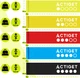 Набір стрічкових еспандерів для спорту та реабілітації Actiget Flat Band 200 х 15 cм 1-15 кг 5 шт (ACT0106) - зображення 3