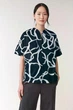 Футболка жіноча COS rounded neck printed top 0884170001 L Синій - изображение 1