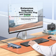 Розширювальна док-станція SAMZHE USB3.0 Hub, високошвидкісний 4-портовий адаптер-дуплікатор HUB для ноутбуків, багатопортовий конвертер-розширювач, живлення від Type-C HUB11-2, 1 метр - зображення 4