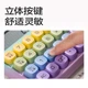 Круглый голосовой калькулятор Deli с высокими кнопками для детей, 12-разрядный широкоэкранный дисплей, стильные канцелярские товары для студентов/офиса, доставка осуществляется случайным образом в градиентном цвете, желтый TE26 - изображение 6