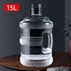 Ведро для чистой воды BJ Pure Water, контейнер для воды из пищевого поликарбоната, ведро для бутилированной воды, пустое ведро для диспенсера минеральной воды, портативный контейнер для воды с ручкой, большая емкость, черная крышка, 15 л. - изображение 7