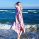 Банное полотенце-халат Barbie для плавания, портативное, впитывающее, для горячих источников, дайвинга и пляжа, для женщин - изображение 4