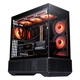 Игровой компьютерный корпус SAMA Jingjie Lite Black ATX Seaside View с модульной конструкцией / звукоизолирующей системой / разъемом для материнской платы сзади / двумя местами для водяного охлаждения 360 мм / разъемом Type-C - изображение 11