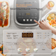 Рисоварка Midea 4 л с антибактериальной внутренней кастрюлей цвета селадон и двумя источниками нагрева для приготовления риса и специальных лепешек одним нажатием кнопки,многофункциональная для домашнего использования,рассчитана на 3-4 персоны MB-4E02R - изображение 8