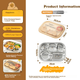 Ланч-бокс Maxcook MCFT9323 зі сталі 316L з 5 відділеннями та кришкою - зображення 4