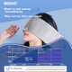 Маска для сна BDAC Gravity Sleep Eye Mask, блокирующая свет, для улучшения сна, подходит для женщин, мужчин и взрослых, изготовлена из ледяного шелка, розовая. - изображение 9