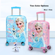 Детский чемодан Mesuca X Disney Frozen, 18 дюймов, с замком, дорожный чемодан для девочек, односторонний мультяшный дизайн. - изображение 6