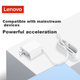 Зарядний пристрій Lenovo 65 Вт, адаптер живлення ThinkPad, сумісний з E13/14/15 Xiaoxin Pro13/Air1/YOGA14S, портативний кабель швидкої зарядки USB-C для комп'ютера PD, білий - зображення 5