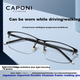 Очки для чтения CAPONI мультифокальные Smart Zoom из японского титана, мужские, для вождения и ходьбы - изображение 5