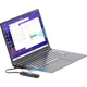 USB-хаб Acer 3.0, док-станція розширення, високошвидкісний 4-портовий адаптер-хаб, сумісний із настільними комп'ютерами та ноутбуками, багатопортовий конвертер, подовжувач, 1 метр - зображення 3