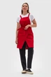 Фартук официанта, бармена, кондитера Vsetex Cappuccino Classic Красный - изображение 5