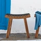 Табурет, садовий, світло-коричнева пляма, 48x35x43 см IKEA STACKHOLMEN 204.114.25 - изображение 2