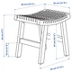 Табурет, садовий, світло-коричнева пляма, 48x35x43 см IKEA STACKHOLMEN 204.114.25 - изображение 8