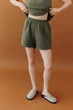 Женские шорты из муслина ART KNIT оливковые, S-M 045949 - изображение 1