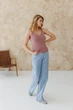 Женская вязаная майка розовая пудра ART KNIT , M 045632 - изображение 6