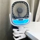 Портативний вентилятор Arctic COOL мінікондиціонер зволожувач повітря USB Type C настільний акумуляторний 2000 мА·год охолоджувач повітря з прищіпкою 360° 3 швидкості для дому офісу та подорожей автономний білий - зображення 2