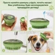 Массажная резиновая щетка мочалка для животных с отсеком для шампуня BATH BRUSH (зеленая) - изображение 3