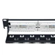 Патч-панель 19″ 24xRJ-45 UTP, кат. 6a, с задним организатором с пластиковыми шторками, LW L&W ELECTRONICAL LW-PP74 - изображение 3