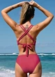 Купальник роздільний Cupshe Women Bikini Set High Waist XL Кораловий (9991) - зображення 3