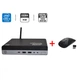 Неттоп HP EliteDesk 800 G3 Desktop Mini USFF / Intel Core i5-7500T (4 ядра по 2.7 - 3.3 GHz) / 8 GB DDR4 / 128 GB SSD M.2 + 500 GB HDD / Intel UHD Graphics 630 / Wi-Fi / Bluetooth / Windows 11 Pro / Блок питания б/у + Подарок Беспроводная мышка - изображение 1