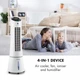 Мобильный Кондиционер Klarstein Ice Smart 210м3 Портативный Охладитель 4в1: Вентилятор Увлажнитель Очиститель воздуха - изображение 8