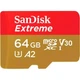 Карта пам\'яті SanDisk 64GB microSD class 10 UHS-I Extreme For Action Cams and Dro (SDSQXAH-064G-GN6AA) - зображення 3