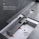 Трап для душу лінійний AM.PM Primeflow Tile 800 мм, універсальний затвор, хром (W02SC-U11-080-04SB) - зображення 4