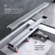 Трап для душу лінійний AM.PM Masterflow Cut Gradient 700 мм, універсальний затвор, хром (W01SC-P11-070-01SB) - зображення 4