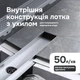 Трап для душу лінійний AM.PM Masterflow Cut Gradient 600 мм, універсальний затвор, хром (W01SC-P11-060-01SB) - зображення 6